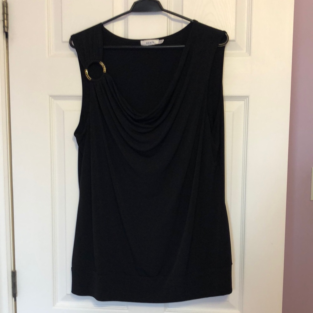 Ricki's black with gold embellishment sleeveless top